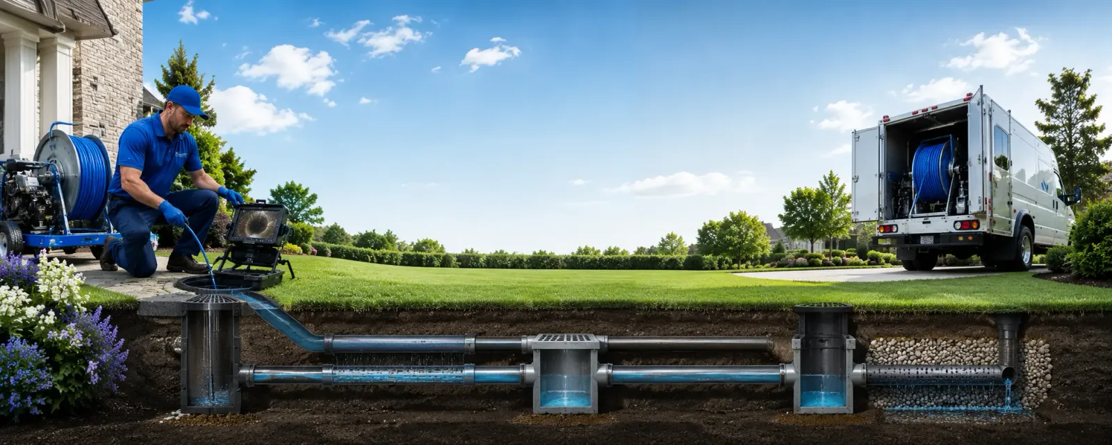 Outdoor drain cleaning information for Cummings, ND